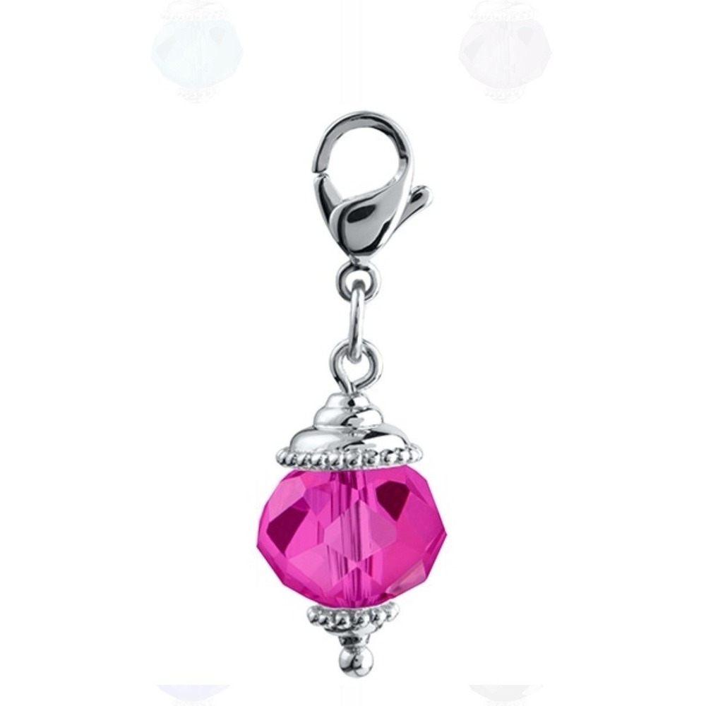 Authentic Origami Owl‎ Faceted Bright Pink Crystal Dangle   - NEW